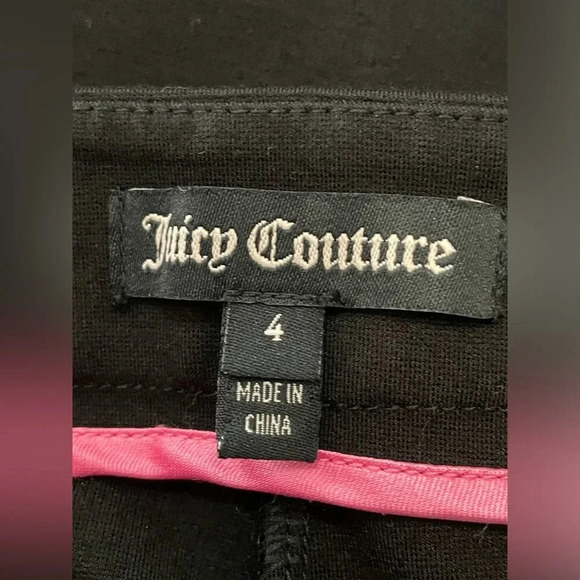 Juicy Couture "Ponte" Black Pants size 4 - Picture 3 of 4